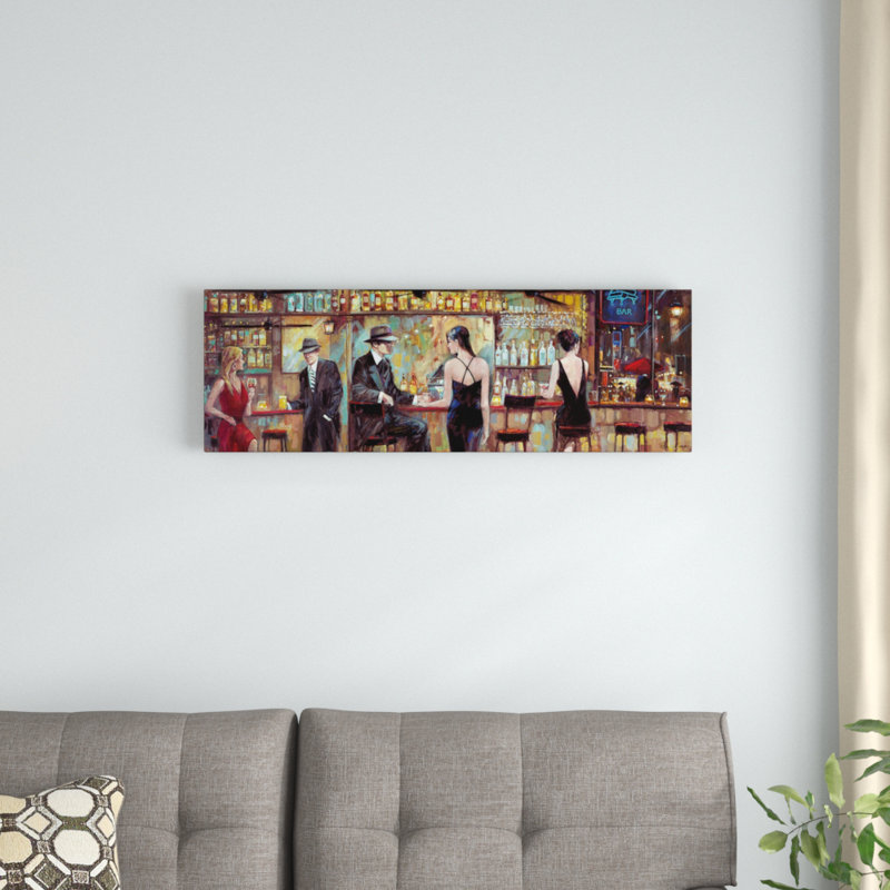 «Happy Hour» par Ruane Manning, reproduction sur toile tendue, H 20 po x l 60 po x P 1,5 po, Toile tendue