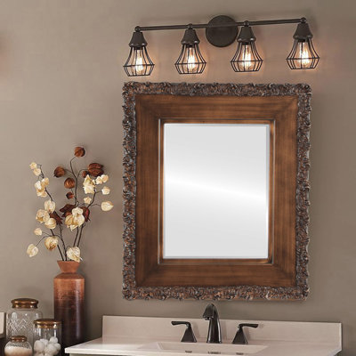 Wingard Wood Flat Wall Mirror
