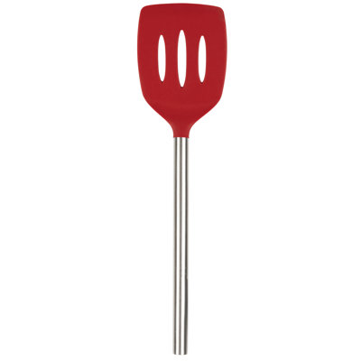 Tovolo Silicone Slotted Turner SS Handle