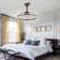 Konor 24'' Ceiling Fan with LED Lights  Dimmable LED Light with 3 Colour tone, 6 Speed Quiet DC motor, App and Remote Control