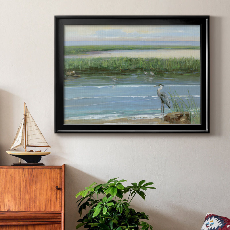 Peace and Calm II - peinture sur toile encadrée, H 22,5 po x l 30,5 po x P 1,5 po, Noir