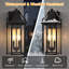 Alvester 18" H 2-Light Bronze Iron Outdoor Wall Lantern-1436332753-1475468226