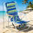 Backpack-Style Folding Beach Chair With Four Adjustable Positions, Foldable Design, Cup Holder, And Detachable Headrest; Highly Portable And Practical For Outdoor Use.