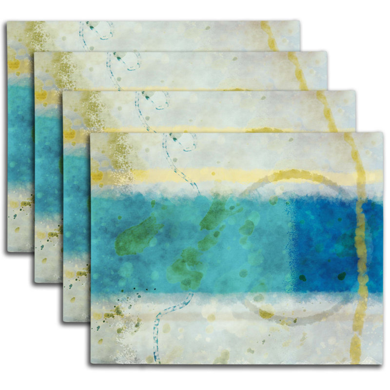 Polyester Abstract Rectangle Placemat