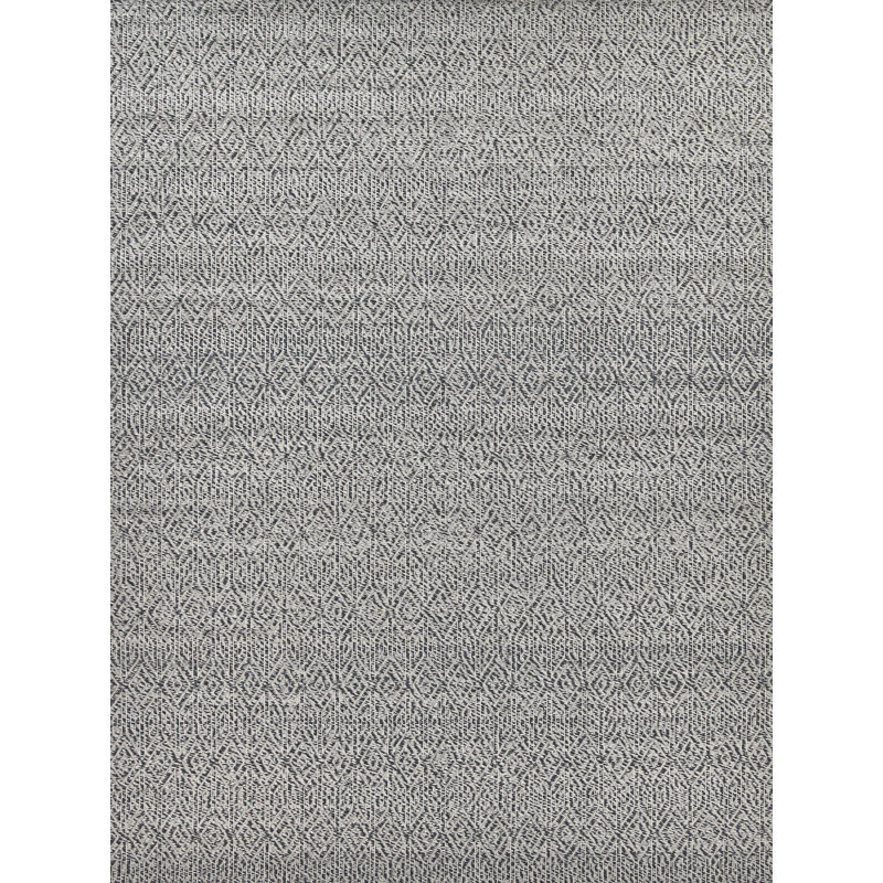 Woven Earth Wool Geometric Area Rug, Rectangle 6' x 9'