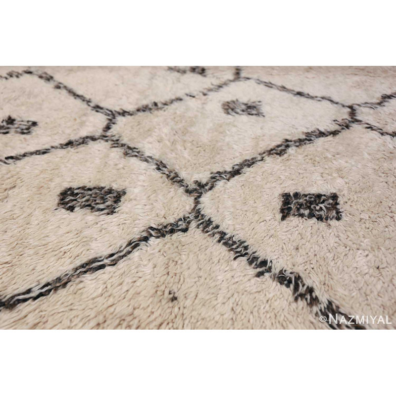 Moroccan One-of-a-Kind Rectangle 6'6" X 12'3" Hand Knotted Area Rug
