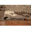 Tapis oriental brun en laine Kilim 5 x 6