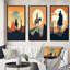 «Minimalistic Cowboy», 3 pièces sur toile-1174698123-1174698122