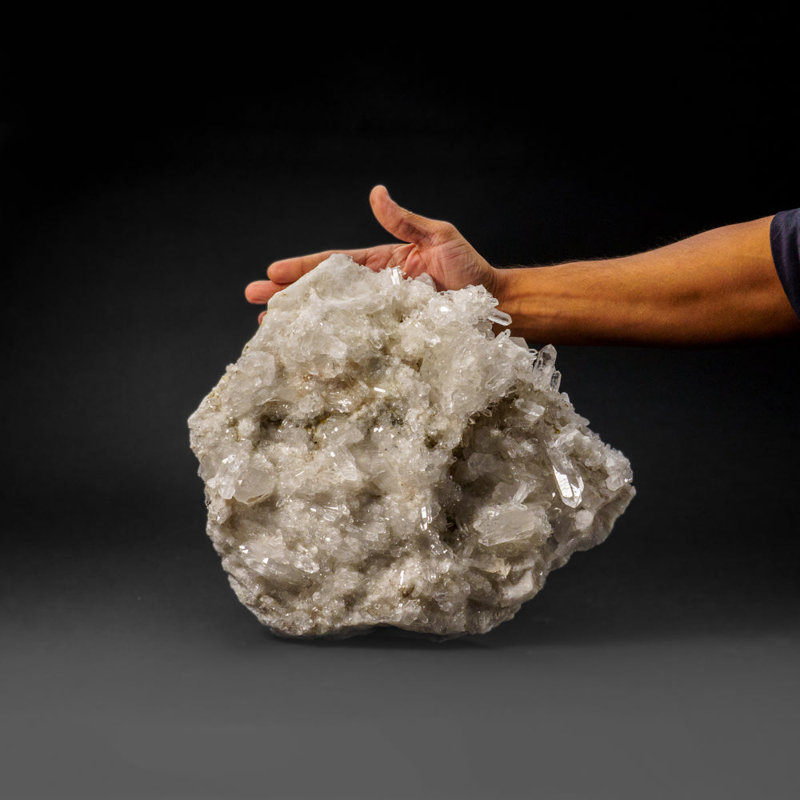 Genuine Clear Quartz Crystal Cluster From Brazil (15 Lbs)