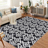 Tapis rectangulaire lavable rectangulaire Leilamarie