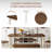 6 - Person Four Leg Dining Set-340479965-340479964-340479967