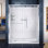 Infinity-Z 60" W x 30" D x 76.75" H Semi-Frameless Rectangle Shower Enclosure with Towel Bar and Base Included
