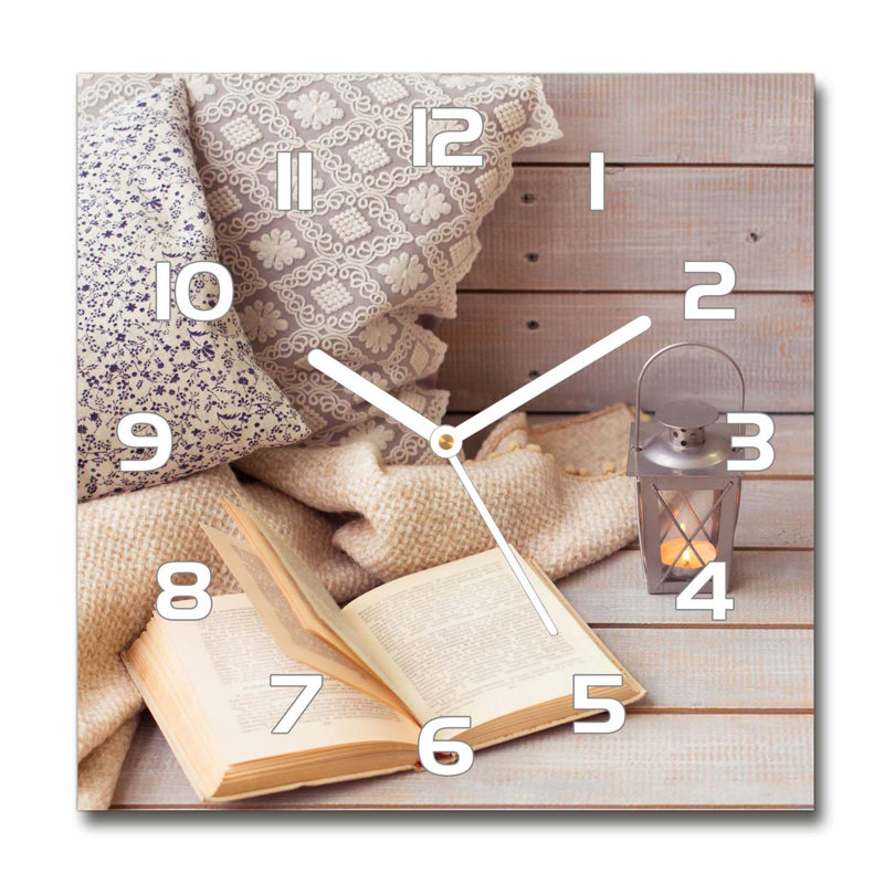 Harley-Owen Glass Wall Clock, White