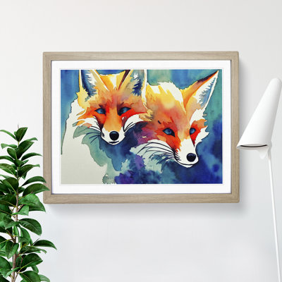 Fox Watercolour Vol.1 1 Piece Single Picture Frame Painting