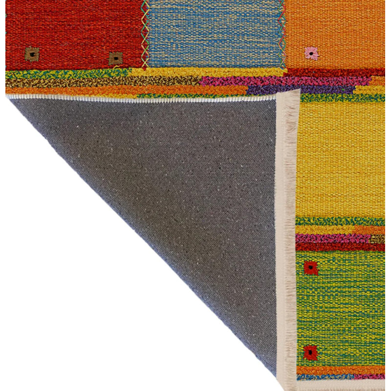 Tapis intérieur / extérieur en polypropylène tissé à la machine Neddo, Rectangle 4 pi x 6 pi 7 po
