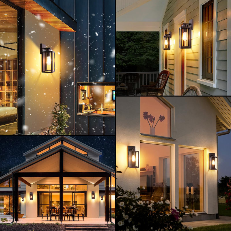 Outdoor Wall Light Fixtures, Oil-Rubbed Bronze