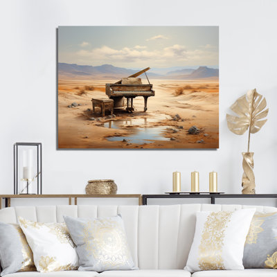 " Piano And Desert Landscape "