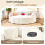 Canapé-lit surdimensionné double 102,3 po - siège très profond, ports USB, causeuse rembourrée-2106311253