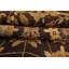 Tapis réversible en laine chocolat et or, noué à la main, 2,44 m x 3 m