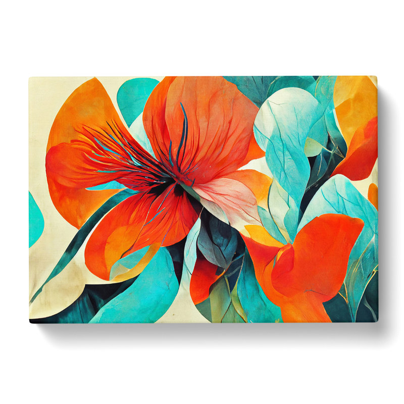 Artistic Floral Abstract Vol.1 - Wrapped Canvas, 35cm H x 50cm W x 3cm D