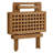 Vienna Outdoor Patio Teak Wood Side Table In Natural