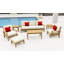 Somer Outdoor 7 - Piece Teak Conversation Set