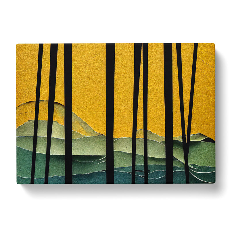 Dazzling Abstract Forest - Wrapped Canvas, 50cm H x 76cm W x 3cm D