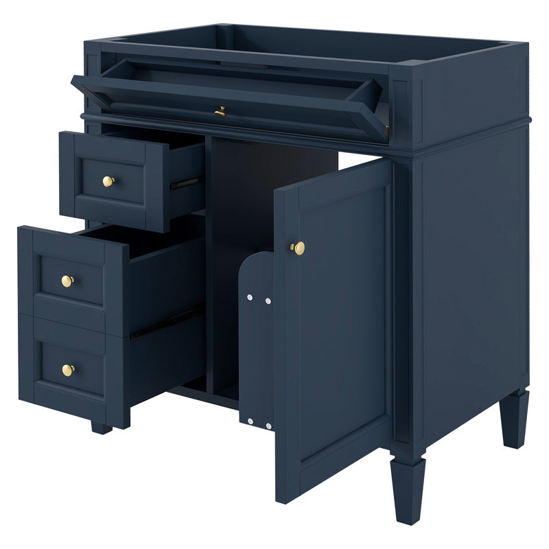 Meuble-lavabo moderne de 30 po avec 2 tiroirs et tiroir basculant (lavabo supérieur / lavabo non inclus) | Idée de cadeau