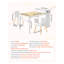 Ensemble de table et chaises en bois pour enfants avec armoire de rangement et bureau d'activités pour enfants