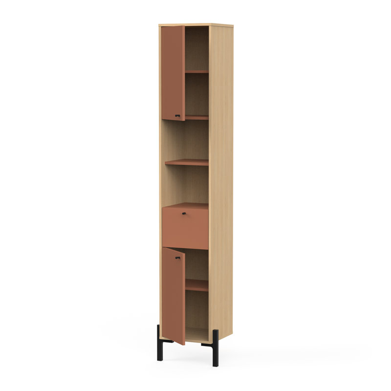 Azelle Wall Mounted Required Bathroom Cabinet, Apricot