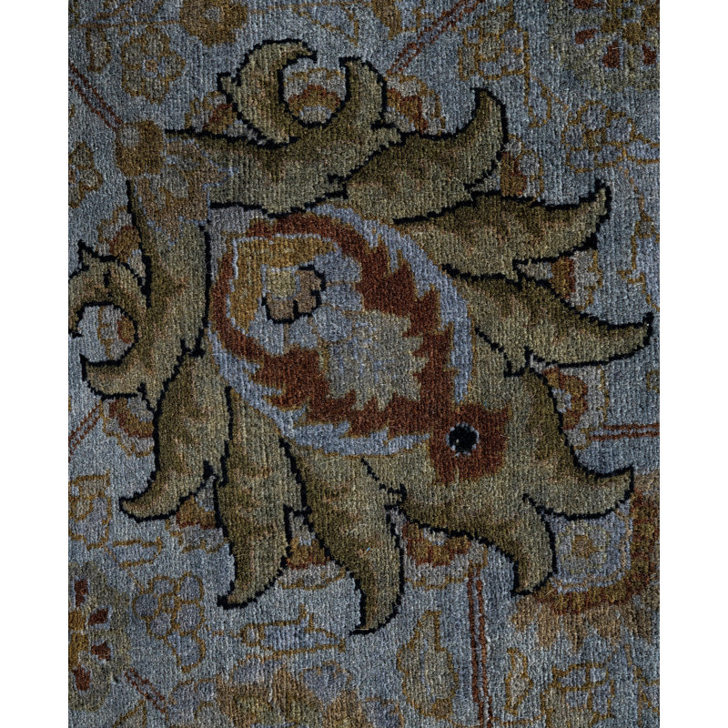 Overdyed One-of-a-Kind 9' 1" X 9' 1" Hand Knotted Area Rug