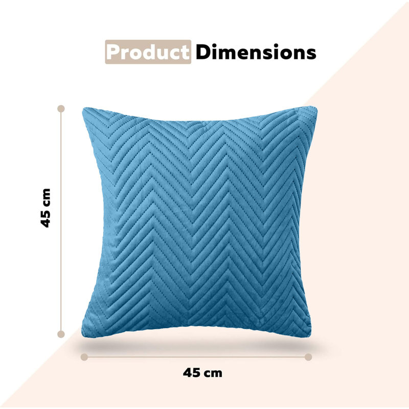Square Cushion Cover, Teal
