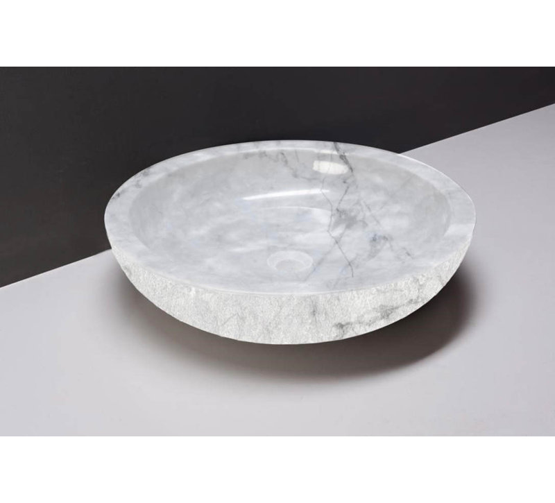 Forzalaqua Granite Handmade Circular Bathroom Sink