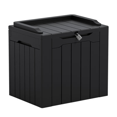 Coffre de terrasse verrouillable 32 gallons avec siège Devoko