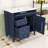 Dzenan Wood Bathroom Vanity with Sink, Cabinet with Adjustable Shelves and Soft-Close Drawers-907013970