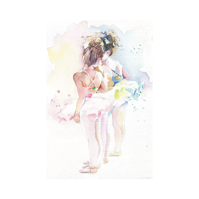 «Little Ballerinas» par Marina Ignatova, reproduction d'art sur toile tendue, H 18 po x l 12 po x 1,5 po