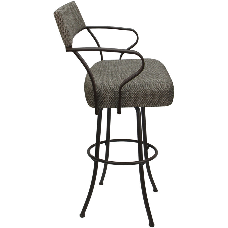 Très grand tabouret pivotant 34 po Gendt, Brun