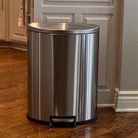 Qualiazero 13.2 Gallon Trash Can, Rectangular Step On Kitchen Trash Can,  White - Yahoo Shopping