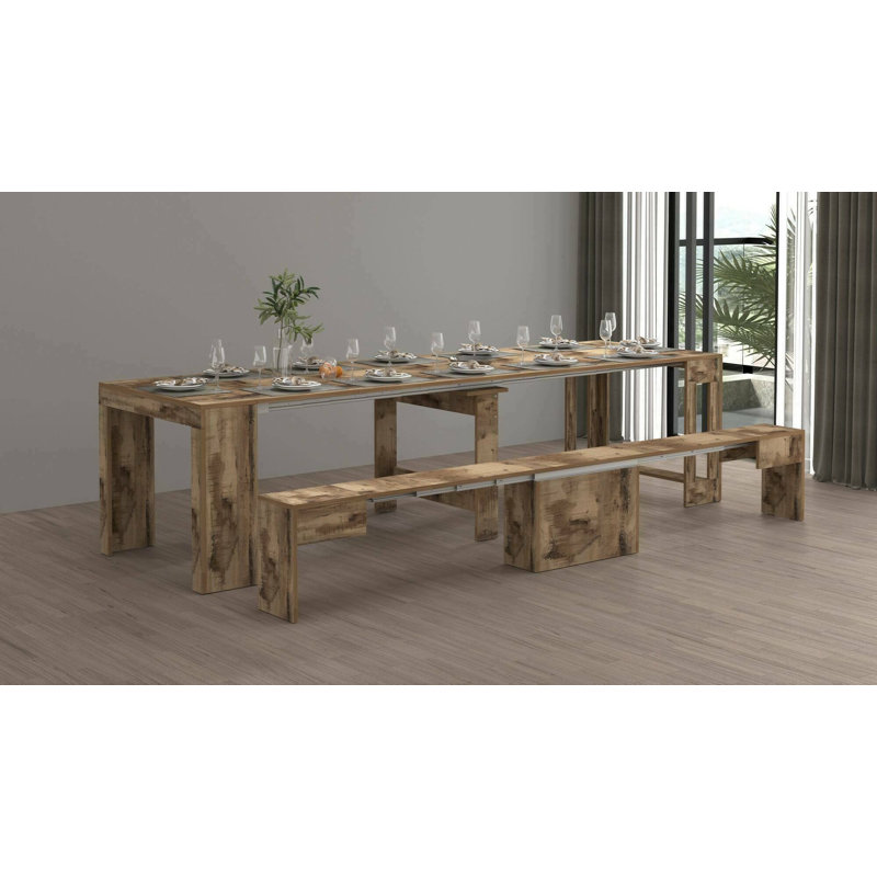 Barrecchia 4 - Person Dining Set, Maple
