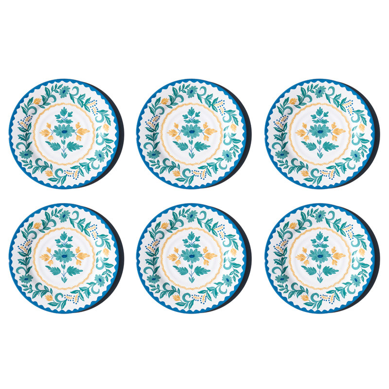 Assiette plate en mélamine Montelupo NewWave - multicolore - 10,5 po - ensemble de 6