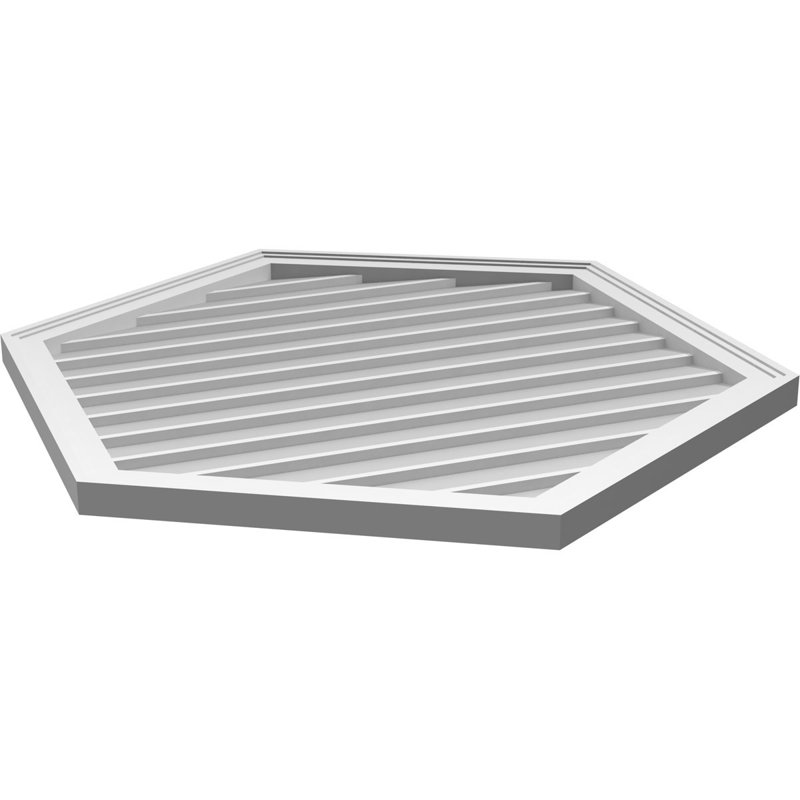 Ventilé vertical à pignon vertical 7/12 po, H 40 po x l 34 po x P 1,5 po