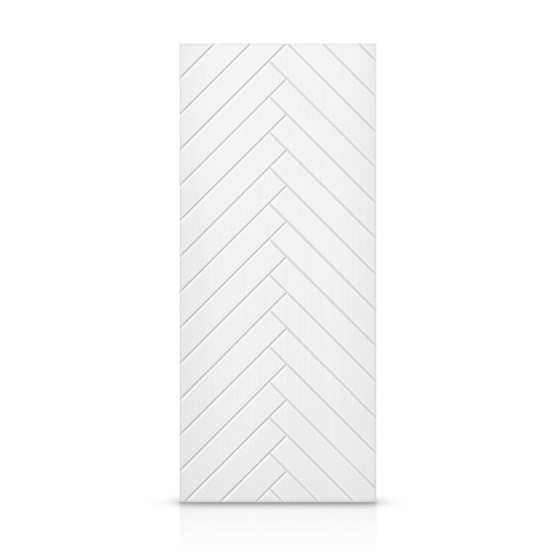 Porte standard à panneaux en bois manufacturé, 36 po x 96 po, Blanc