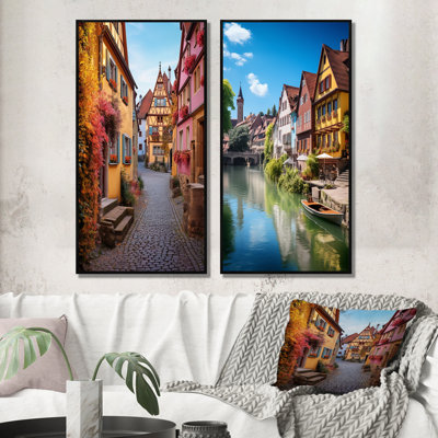 " Germany Rothenburg Street III " 2 - Pieces