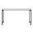 Multipurpose Over The Bed Desk With Adjustable Height, Metal Legs With Casters, Overbed Table 1Pc, Laptop Table For Bed, Breakfast Table-887577677