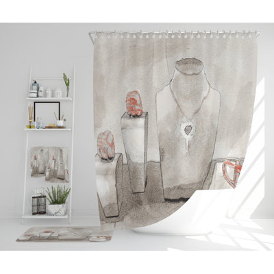 Nashelly Polyester Shower Curtain Set