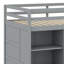 Lit mezzanine avec garde-robe, bureau et tablettes-1568461699