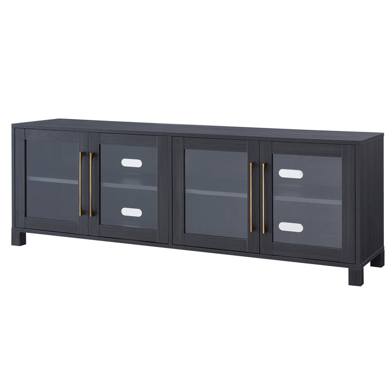 Quincy TV Stand for TVs up to 78", Dark Gray