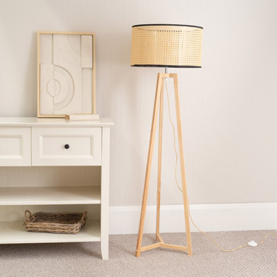 Rhavyn 148cm Natural Traditional Floor Lamp