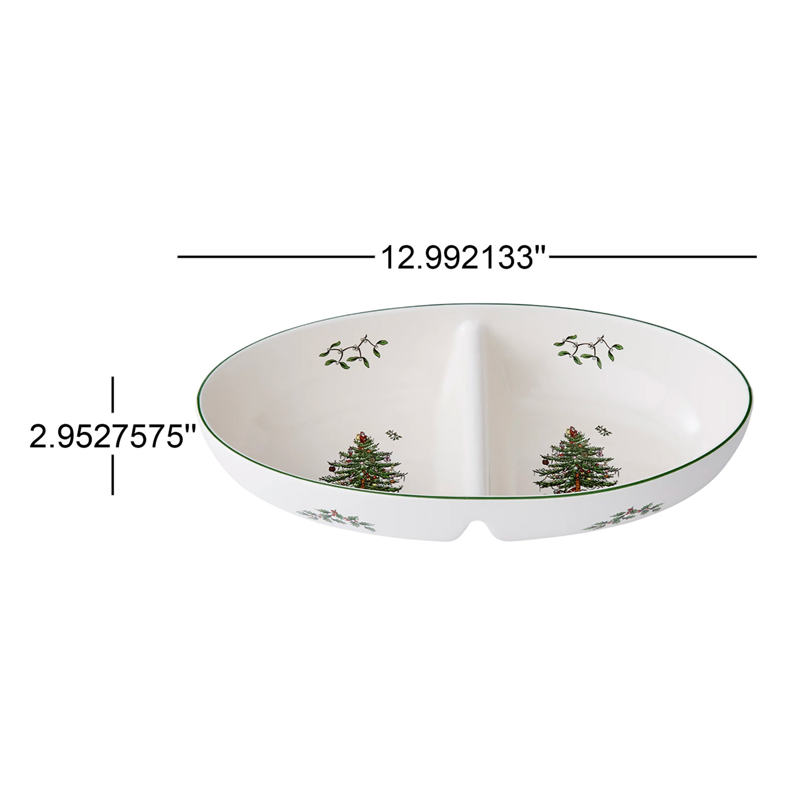 Christmas Tree Divided Serving Dish