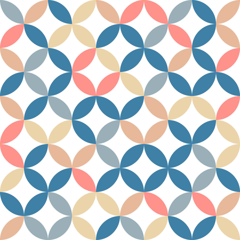 Chanelle Vector Pattern - Wrapped Canvas Print, 30cm H x 30cm W x 3.8cm D